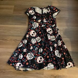 Beautiful skull colorful dress